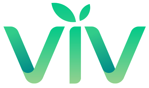 a logo for a company called viv